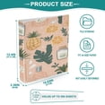 thumbnail image 5 of Tropical Fragrance Print 12.4x10.6in PVC Round Ring Binders, 2-Pack, D-Ring 3-Hole, Metal Clip, 5 of 10
