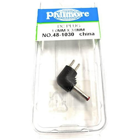 PHILMORE 48-1030 (1PC) DC Power Plug COAXIAL 1.0MM X 3.0MM BI PIN Type OR Solder
