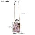 thumbnail image 2 of FORMRS Crossbody Bag for Women Quilted Travel Shoulder Cell Phone Purse with Chain Strap Handbag, Pink Gingerbread Houses, 2 of 7