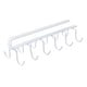 thumbnail image 2 of Estante de Almacenamiento Bajo Estante | Organizador de Pared con 12 Ganchos para Tazas, Ollas, Sartenes, Cucharas y Utensilios de Cocina | Organizador de Gabinete Que Ahorra Espacio, 26 X 6,4 Cm, Ne, 2 of 6