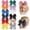 Multicolor, variant on JoyBowie 12-pack 8-inch Large Cheerleader Hair Accessories, Gross Ribbon Ponytail Ties, Solid Color Hair Accessories, Suitable for Teens and Children