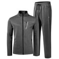 thumbnail image 5 of YIRUIYA Men's Long Sleeve Full Zip Athletic Tracksuits Set with Zip Pocket 2 Piece, 5 of 9