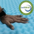 thumbnail image 4 of Continental Sleep, 2" Convoluted Gel Memory Foam Mattress Topper, Full, 4 of 7