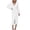 White, variant on Dresses for Women Fall Dresses Trendy Erogenous Casual Buttocks V-Neck Solid Bandage Long Leeve Dress White
