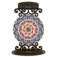 thumbnail image 3 of Portavelas Con Pintura Diamantes Mandala Adornos Aromaterapia, 3 of 7