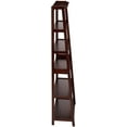 thumbnail image 3 of PJ Wood 5 Tier Bookshelf Ladder Shelf Bookcase with Storage Shelves, Multifunctional Storage Rack - Espresso, 3 of 3