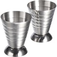 thumbnail image 1 of Paquete de 2 medidores de cóctel de acero inoxidable que miden una taza medidora de 2,5 fl oz - Accesorios para barra de jigger - (2,5 fl oz/5 cucharadas/75 ml), 1 of 5