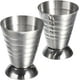 thumbnail image 1 of Paquete de 2 medidores de cóctel de acero inoxidable que miden una taza medidora de 2,5 fl oz - Accesorios para barra de jigger - (2,5 fl oz/5 cucharadas/75 ml), 1 of 5