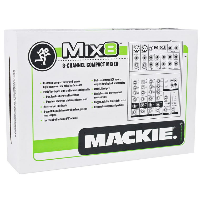 Mackie Compact Mix8 8-Channel Mixer