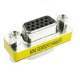 thumbnail image 2 of Daisyyozoid Wholesale VGA /SVGA 15pin Gender Changer Adapter Female to Female Cable Extender Connector, 2 of 5