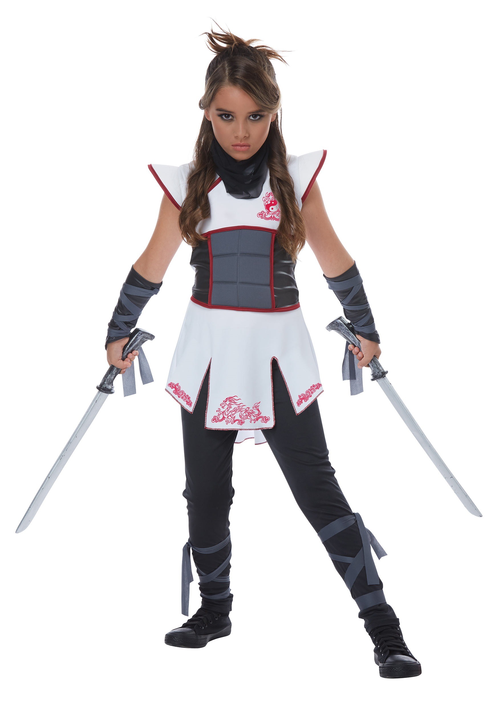 ATOSA Ninja-Kostüm Für Kinder 10-12 Jahre – Komplettes Set Mit Hose, Shirt & Gürtel