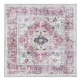 thumbnail image 3 of Unique Loom Yara Collection Area Rug - Yash (5' Square Light Coral Pink/Blue), 3 of 7
