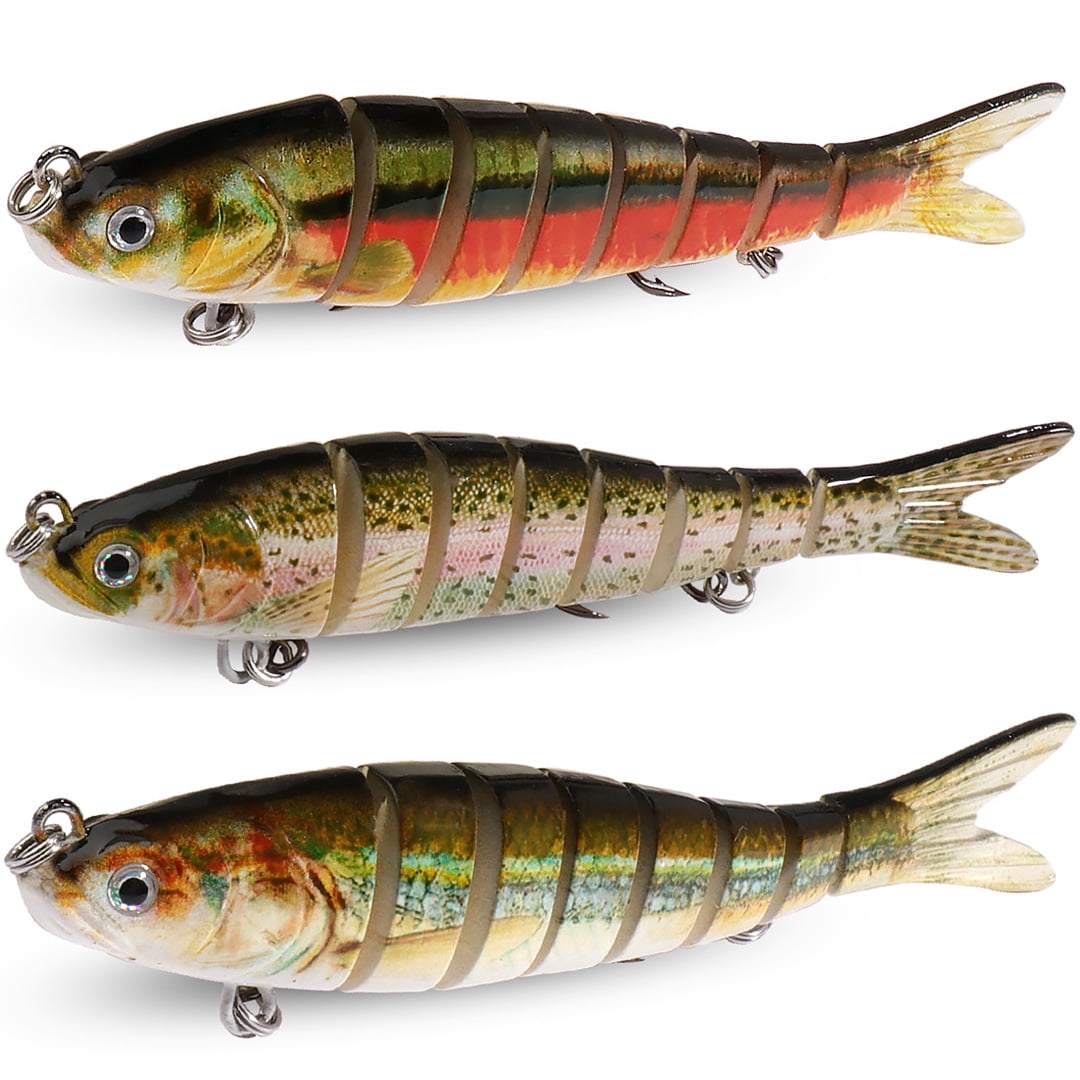 Leurre Souple Articulé Noeby - 9,5cm 11g - Coulant - Couleur 3 - Mer/rivière