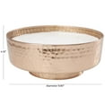 thumbnail image 3 of DecMode Copper Metal Sauvignon Blanc Scented Wide Hammered 70 oz 4 Wick Candle with White Wax, 3 of 7
