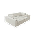 thumbnail image 5 of LiviNest Modular Sectional Sofa: No Assembly Required 4-Piece Set - Plush Corduroy Fabric Reversible Chaise Lounge for Small Apartments & Living Rooms, 5 of 6