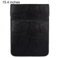 thumbnail image 1 of Funda para computadora portátil Funda impermeable para almacenamiento de PU Bolsa de repuesto para computadora portátil para MacBook, Negro, 15.4 pulgadas Scienceny EL5337-13B, 1 of 2