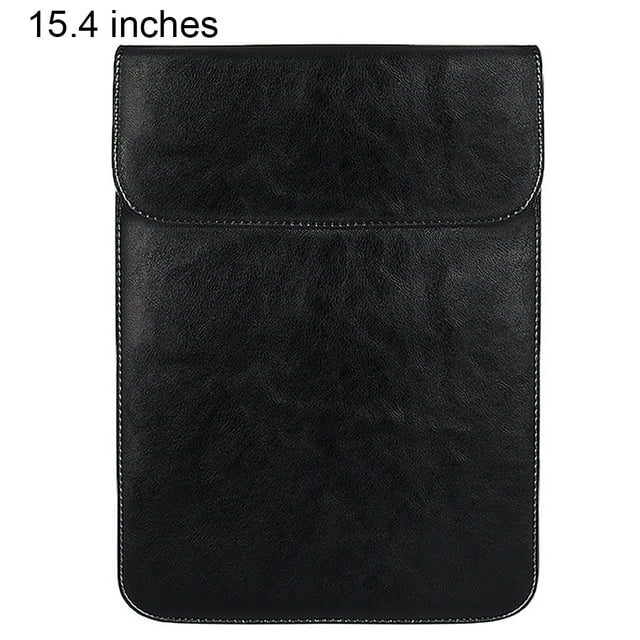 Funda para computadora portátil Funda impermeable para almacenamiento de PU Bolsa de repuesto para computadora portátil para MacBook, Negro, 15.4 pulgadas Scienceny EL5337-13B