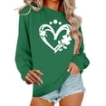 thumbnail image 6 of ShiShine St Patricks Day Sweatshirt for Women Long Sleeve Crewneck Pullover with Holiday Graphic Print, 6 of 6