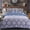 Blue , White, variant on Jin Mai Lan Contemporary 1000 Thread Count Printed Classic Sateen 3 Piece Comforter Sets, with Shams
