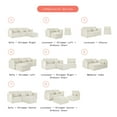 thumbnail image 5 of Beautiful Drew Modular Sectional Sofa with Ottoman by Drew Barrymore, Vanilla Cord, 5 of 12