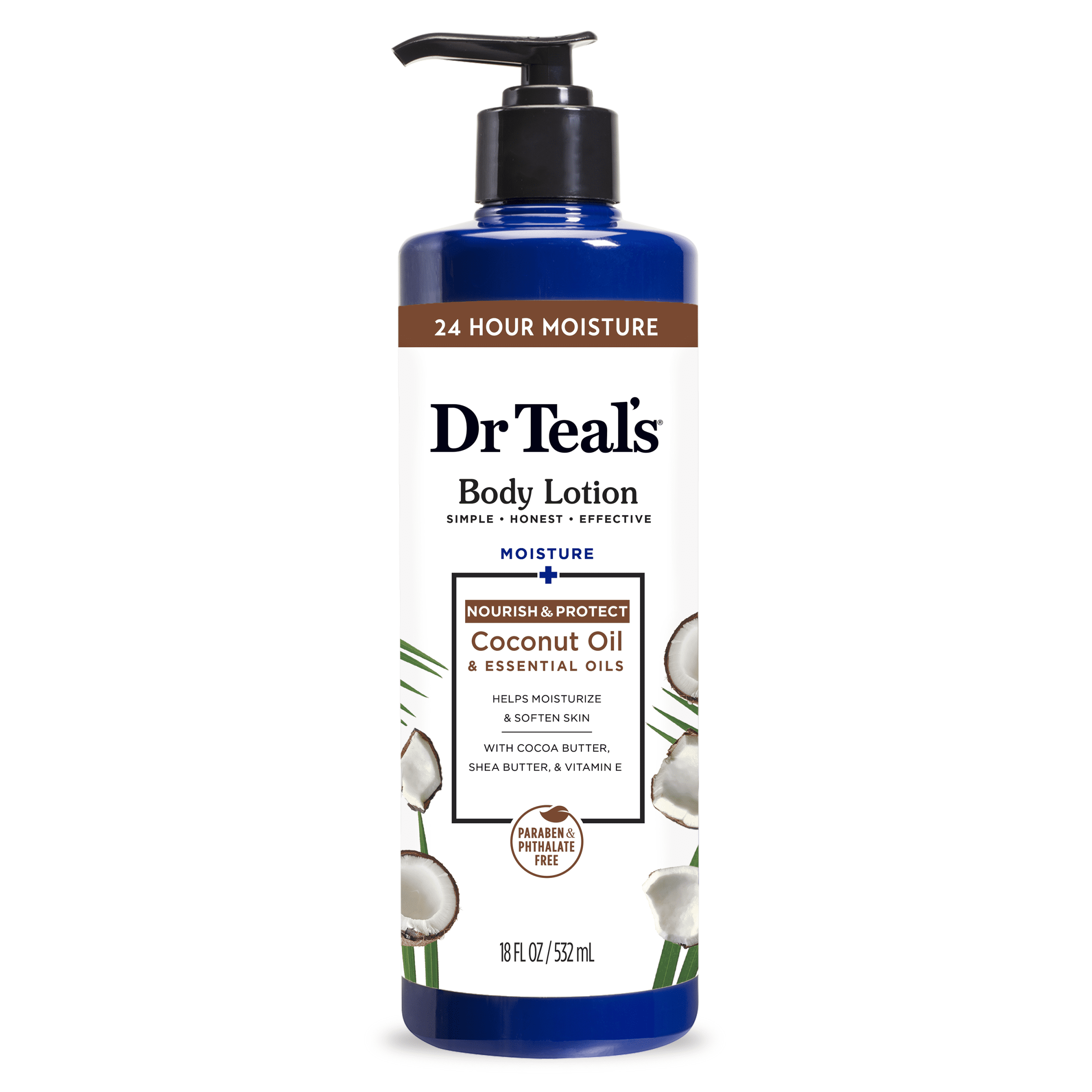 Dr Teal's Body Lotion, Moisture + Nourishing with Coconut Oil
