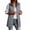 Gray, variant on Long Puffer Vest for Women Soft Thermal Insulated Stand Neck Zip Front Coat, Cozy Fashion for Fall Winter Daily Wear