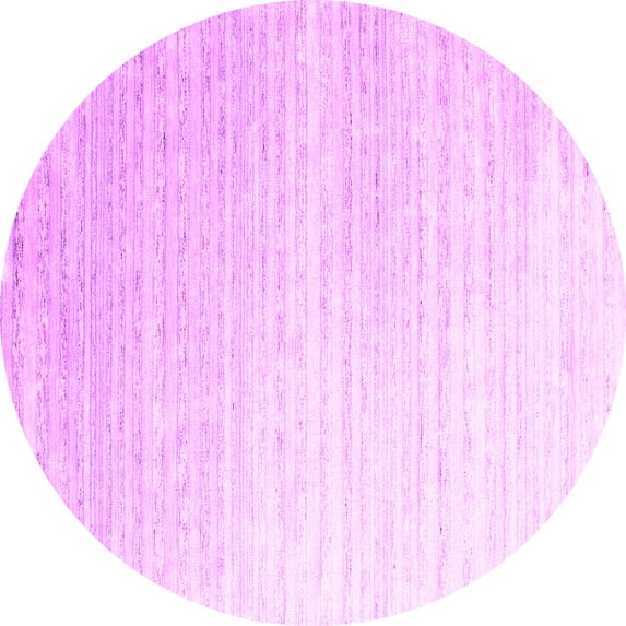 Ahgly Company Indoor Round Abstract Pink Contemporary Area Rugs, 8' Round