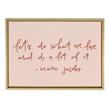 Kate and Laurel Words Framed Canvas Art Print, 18" x 24"