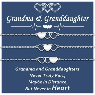 2/3 Pcs Mother Daughter Bracelets Set Birthday Back to School Gifts for Grandma Granddaughter Aunt Niece Gifts Mommy and Me Matching Wish Bracelets