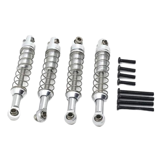 de choque de metal perfecl 62 mm para piezas MN 1/12 D90 D91 99S ACCS plata