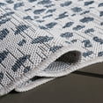 thumbnail image 6 of Safavieh Courtyard Karina Animal Indoor/Outdoor Area Rug, Ivory/Navy, 5'3" x 7'7" Scalloped, 6 of 15