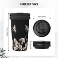 thumbnail image 3 of Goofa Japanese White Crane for Insulated Travel Coffee Mug Spill Proof Leak Proof 16 OZCoffee Tumbler Reusable Coffee Cups with Lids Thermos for Hot and Cold Drink, 3 of 8