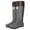 Grey, variant on Women’s Hight Top Rain B𝗈𝗈𝑡𝑠 Wate𝗋proof Foldable Ru𝖻𝖻er Booties with Adjustable Cu𝖿𝖿, Lightweight Non-S𝗅ip Rain Shoes for Gardening Outdoor Work