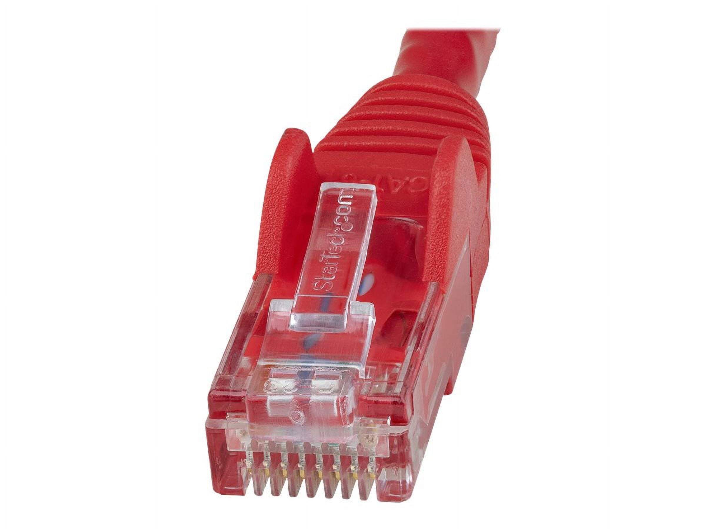 StarTech 50ft CAT6 Ethernet Cable - Red CAT 6 Gigabit Ethernet Wire -250Mhz 100W PoE RJ45 UTP Network Patch Cord Snagless with Strain Relief (N6PATCH50RD)