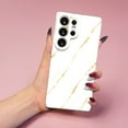 thumbnail image 2 of SKLYDDI Multicolor Elegant Abstract Phone for Galaxy A52 Case - White Marble Gold Glitter Pattern, TPU, Comfortable Grip, Aesthetic Cute, 2 of 7