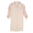 thumbnail image 1 of bar III Blouse Tunique Froncée pour Femmes, Rose, Petit, 1 of 5