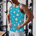 thumbnail image 5 of KLL Hippo In Water Head Print Men's Muscle Gym Workout Stringer Tank Tops Bodybuilding Fitness T-Shirts Tank Tops Men-XX-Large, 5 of 7