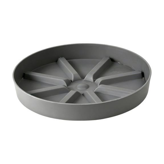 Dvumao 10.47 Inch Flower Saucer, Thickened Round Plastic Water Tray, Breathable Base for Flower Pots, Drip Catcher for Indoor & Outdoor