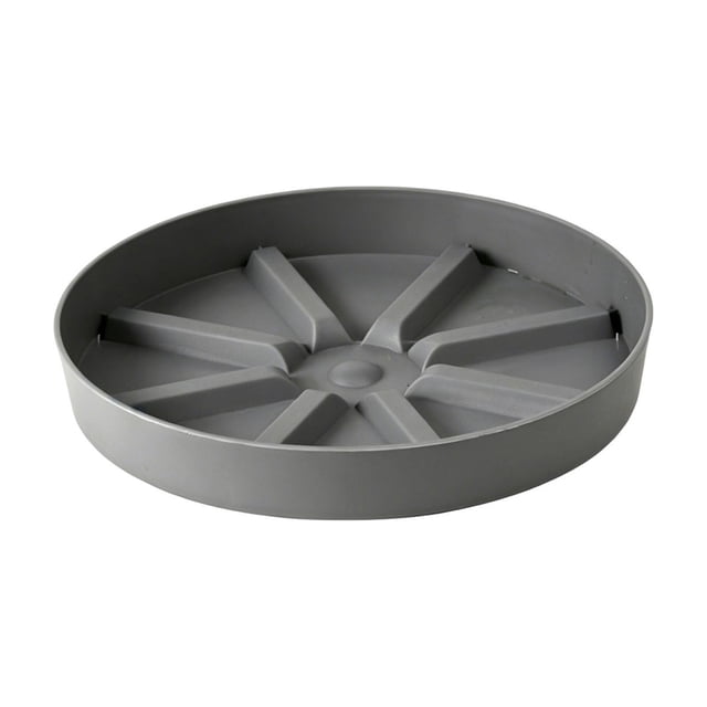 Plato redondo de plástico grueso para maceta, bandeja recolectora de agua para macetas, base transpirable para aireación de raíces, para uso en el hogar, jardín, balcón, interiores y exteriores,