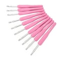 thumbnail image 1 of Crochet Hooks Set, Silicone And Aluminum Knitting Crochet Hook Set Practical Smoothly Wide Application 6.0MM Lightweight  For Knitting Scarves For DIY Craft, 1 of 8