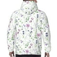 thumbnail image 7 of Daiia Watercolor Wildflower for Men's Fashion Hoodies & Sweatshirts with Kangaroo Pocket Hooded Sweatshirt Breathable & Moisture Wicking-XX-Large, 7 of 7