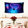 thumbnail image 6 of Kumdkd Valentine's Day Tapestry 71x45 Inches Large Wall Hanging, Romantic Themed Fabric Decor for Bedroom, Living Room, Dorm, Party, or Photo Backdrop, Lightweight Polyester Holiday Home Decorations, 6 of 6