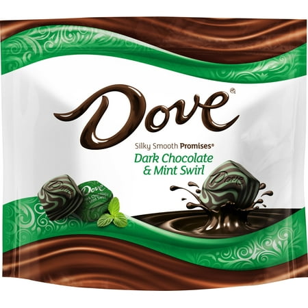 (4 Pack) Dove Promises, Dark Chocolate Mint Swirl Candy, 7.61 (Best Dark Chocolate Candy)