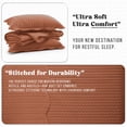 thumbnail image 5 of Ameha 2 Piece Quilt Set Chevron Lightweight Ultrasoft Microfiber Kids Adult Bedding Rust Color Twin, 5 of 9