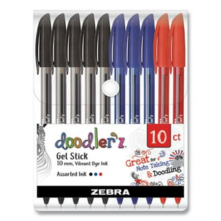 

Zebra PEN DOODLERZ BIZ 10PK AST 41970 41970 USS-ZEB41970