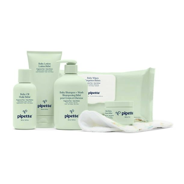 Pipette 6Pc Baby Essentials Kit (Shampoo & Wash, Lotion, Oil, Balm