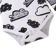 thumbnail image 5 of SYNPOS Clouds Romper Black Pants Hat Baby Boys Long Sleeve 3PCS Outfits, 5 of 8