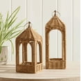 thumbnail image 5 of Rattan Lantern, 12" Perfect New Home & Wedding Gift, 5 of 5