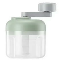 Multifunctional Vegetable Slicer Small Food Processor Hand-Crank Food Chopper Mincer Tool Garlic Kitchen Gadgets B 250ML,1 x blender,Green