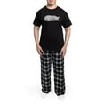 thumbnail image 5 of CafePress - Sleeping Cat Men's Dark Pajamas - Men's Dark Loose Fit Cotton Pajama Set, 5 of 7